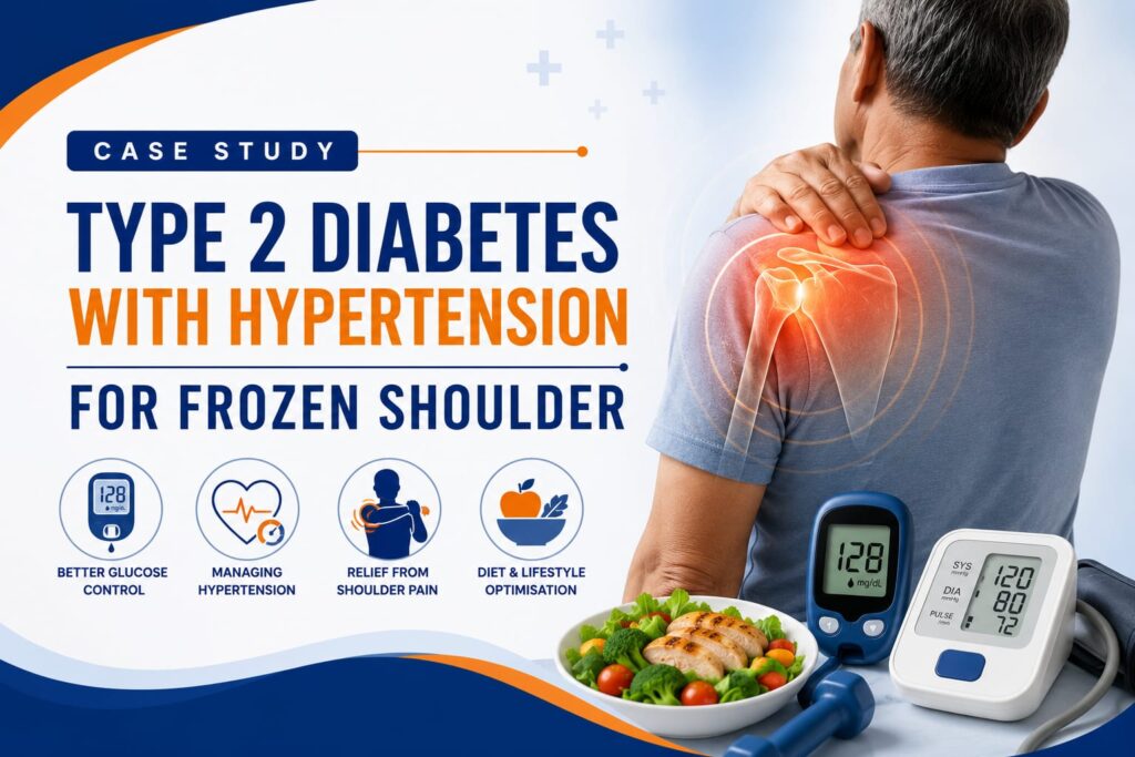 Case study - Type 2 diabetes with hypertension for frozen shoulder 1 frozen shoulder