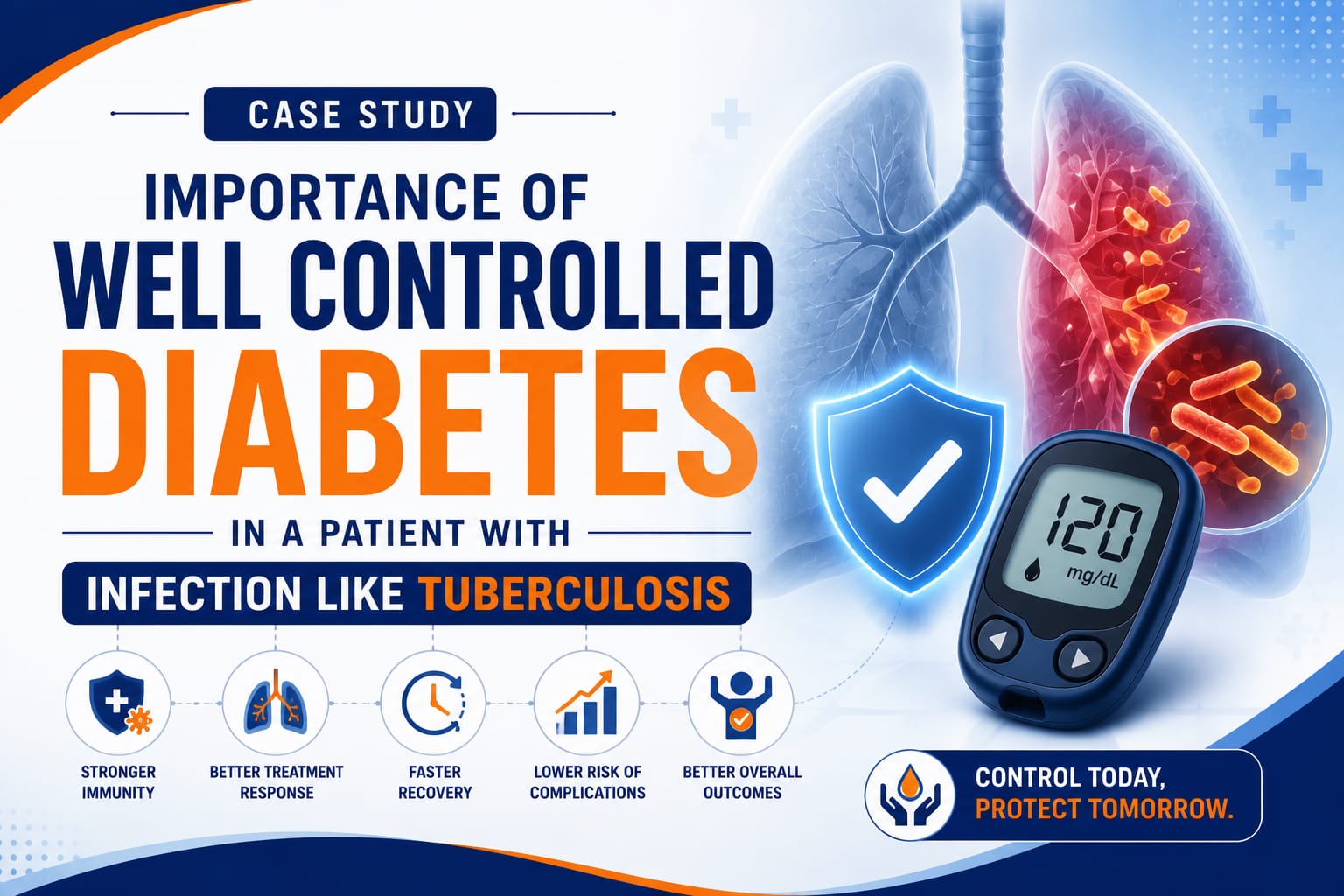 Case Study: Importance of well controlled Diabetes in a patient with infection like Tuberculosis